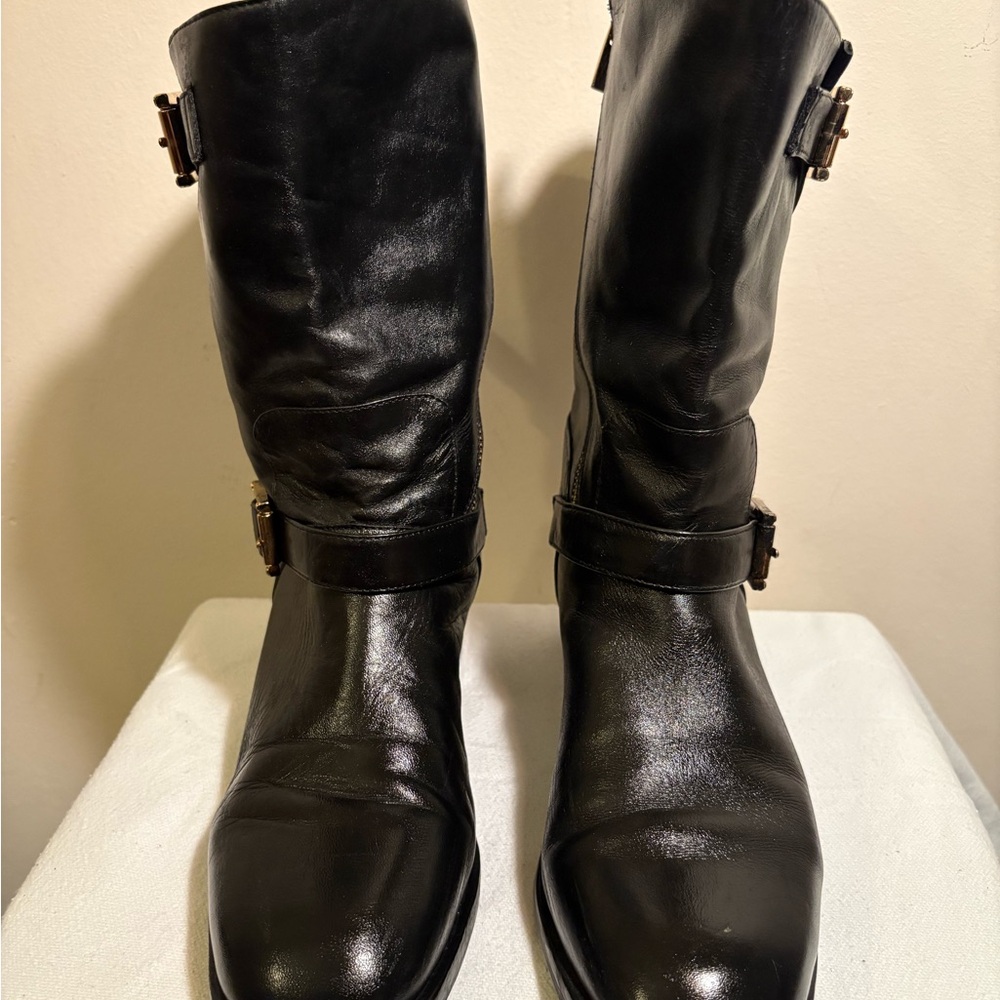 Vince Camuto Black Leather Women's Boots